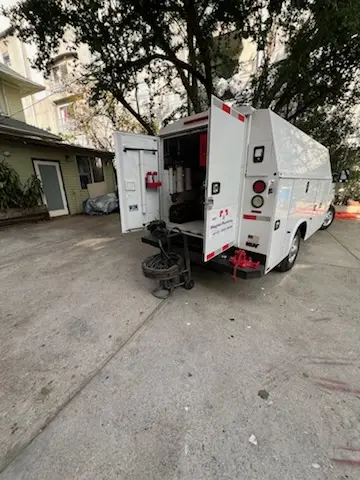 Magnet Plumbing service vehicle on-site for Water Heater Repair in Avian Park